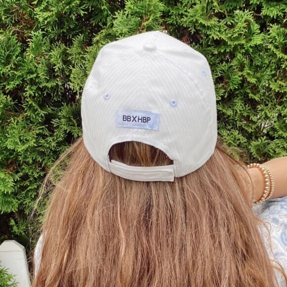 Hair By Pen X Best Beanies Ribbed Cap Cream Adjustable OS NWOT - Picture 2 of 7